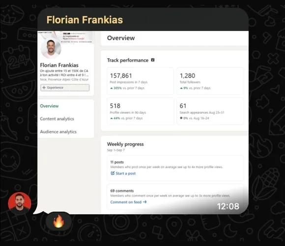 Message de Florian Frankias
