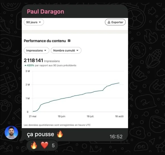 Message de Paul Daragon